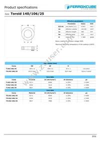 TX140/106/25-3E27 Datasheet Cover