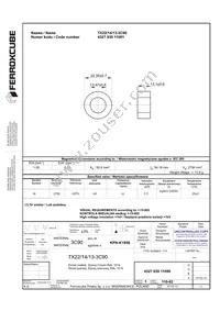 TX22/14/13-3C90 Datasheet Cover