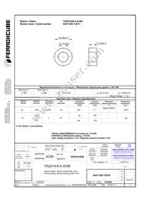 TX22/14/6.4-3C90 Datasheet Cover