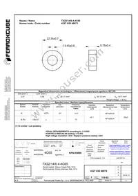 TX22/14/6.4-4C65 Datasheet Cover