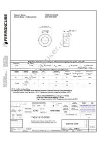 TX25/15/13-3C90 Datasheet Cover