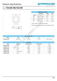 TX26/15/20-3E12 Datasheet Cover