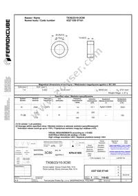 TX36/23/10-3C90 Datasheet Cover