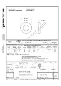 TX80/40/15-3C90 Datasheet Cover