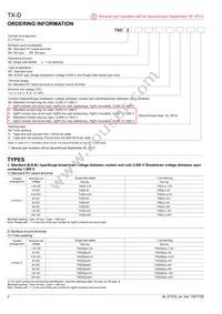 TXD2SS-24V-4 Datasheet Page 2