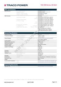 TXH 060-124 Datasheet Page 3