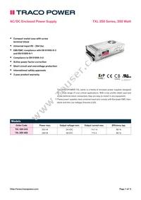 TXL 350-48S Datasheet Cover