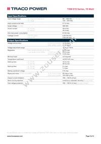 TXM 015-115 Datasheet Page 2