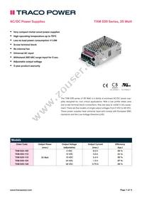 TXM 035-148 Datasheet Cover