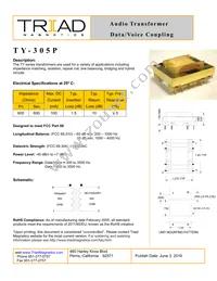 TY-305P Datasheet Cover