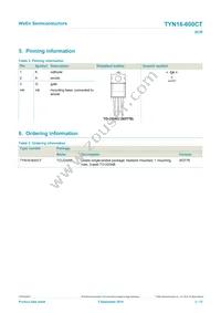 TYN16-600CT Datasheet Page 2