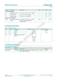 TYN40-800TQ Datasheet Page 2