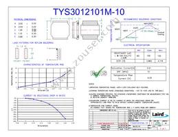 TYS3012101M-10 Datasheet Cover