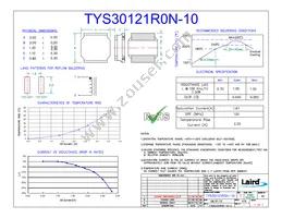 TYS30121R0N-10 Datasheet Cover