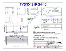 TYS30121R5N-10 Datasheet Cover