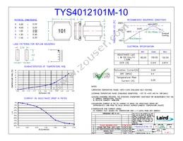 TYS4012101M-10 Datasheet Cover