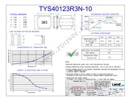 TYS40123R3N-10 Datasheet Cover