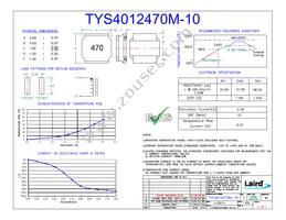 TYS4012470M-10 Datasheet Cover