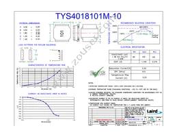 TYS4018101M-10 Datasheet Cover