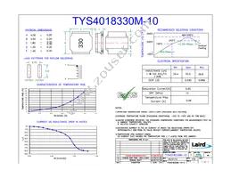 TYS4018330M-10 Datasheet Cover