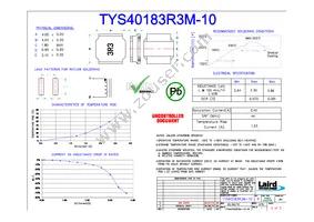 TYS40183R3M-10 Datasheet Cover