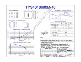 TYS4018680M-10 Datasheet Cover