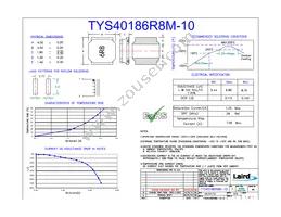 TYS40186R8M-10 Datasheet Cover