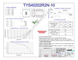 TYS40202R2N-10 Datasheet Cover