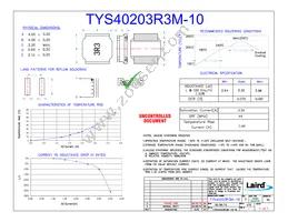 TYS40203R3M-10 Datasheet Cover