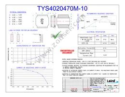 TYS4020470M-10 Cover