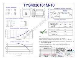 TYS4030101M-10 Datasheet Cover