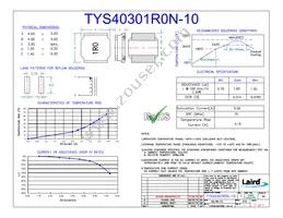 TYS40301R0N-10 Datasheet Cover