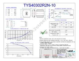 TYS40302R2N-10 Datasheet Cover