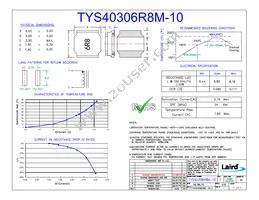 TYS40306R8M-10 Datasheet Cover