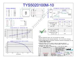 TYS5020100M-10 Datasheet Cover