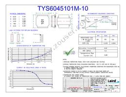 TYS6045101M-10 Datasheet Cover