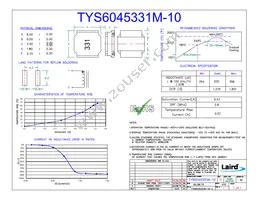 TYS6045331M-10 Datasheet Cover