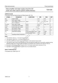 TZA1026T/V2 Datasheet Page 7