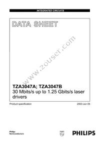 TZA3047BVH/C1,557 Cover