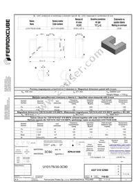 U101/76/30-3C90 Datasheet Cover