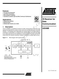 U2538B-MFPG3Y Datasheet Cover