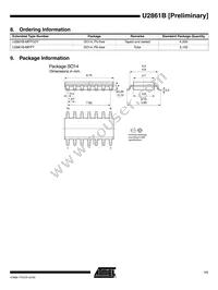 U2861B-MFPY 71 Datasheet Page 11