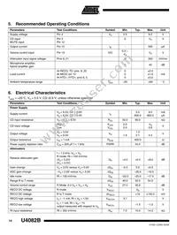 U4082B-MFLG3G Datasheet Page 14