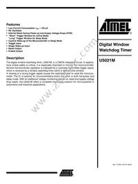 U5021M-NFP Datasheet Cover