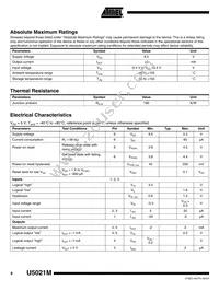 U5021M-NFP Datasheet Page 8