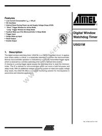 U5021M-NFPY Datasheet Cover