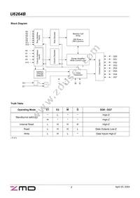 U6264BDK07LLG1 Datasheet Page 2