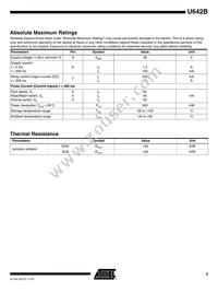 U642B-MFPG3Y Datasheet Page 5