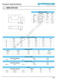 U67/27/14-3C91 Datasheet Cover