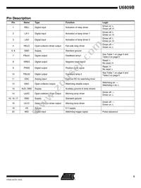 U6809B-MFL Datasheet Page 3